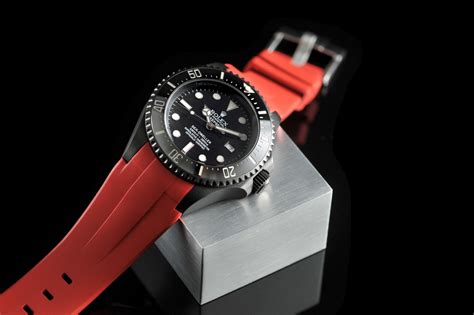 replica rubber b watch strap
